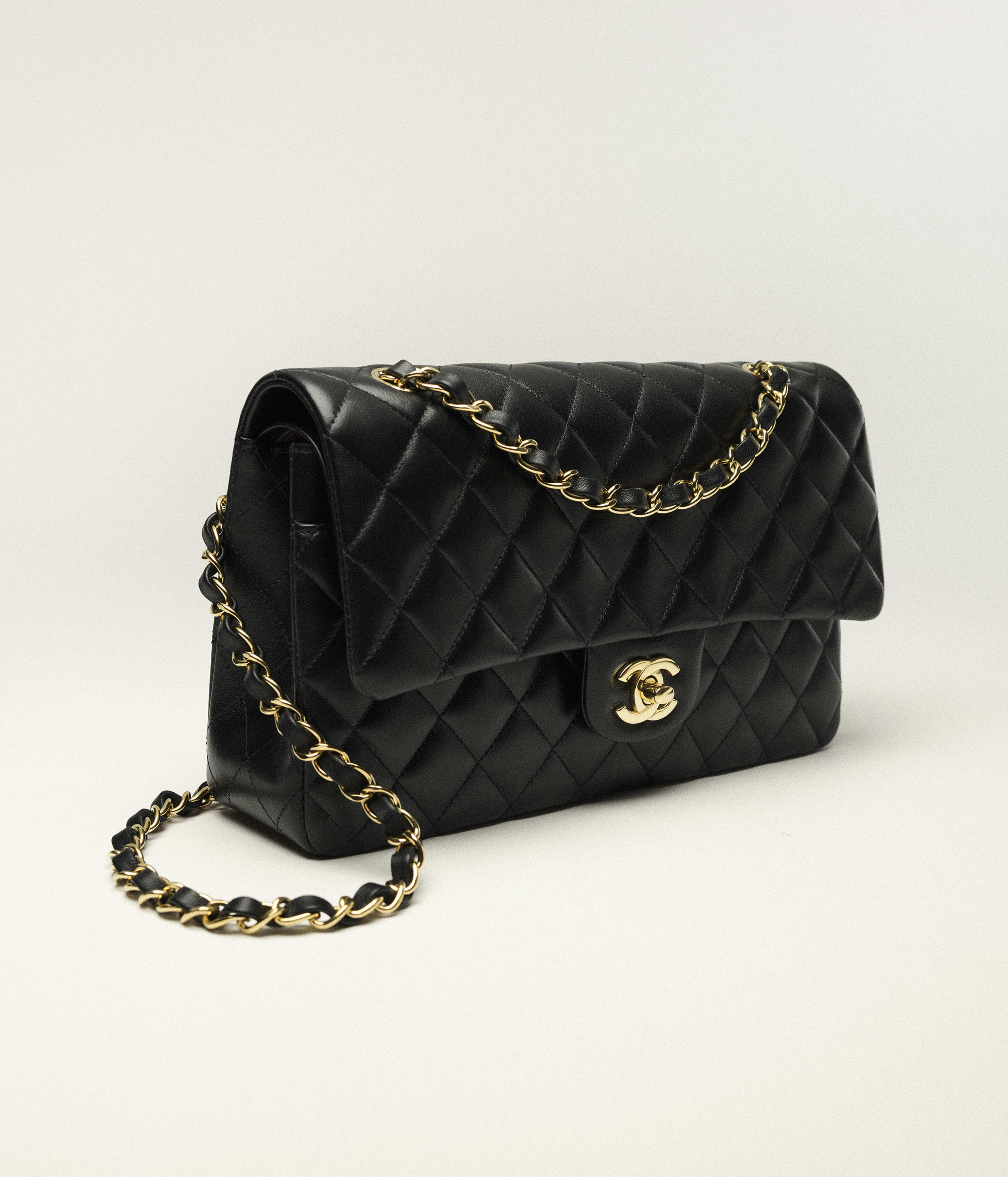 Borsa classica 11.12 - Nero - Pelle di agnello & metallo effetto dorato - vista artistica 3